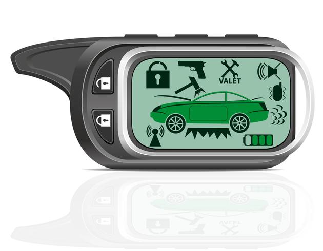 externe auto alarm vectorillustratie vector