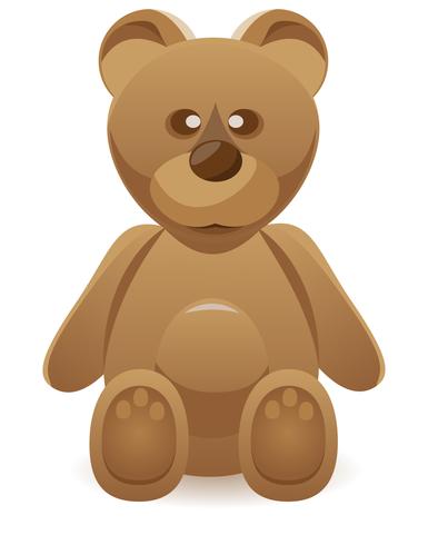 teddybeer vectorillustratie vector