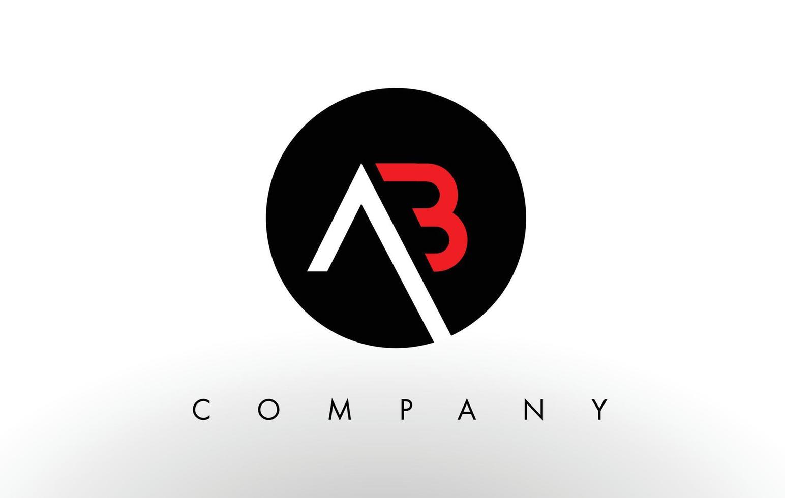 ab-logo. brief ontwerp vector. vector