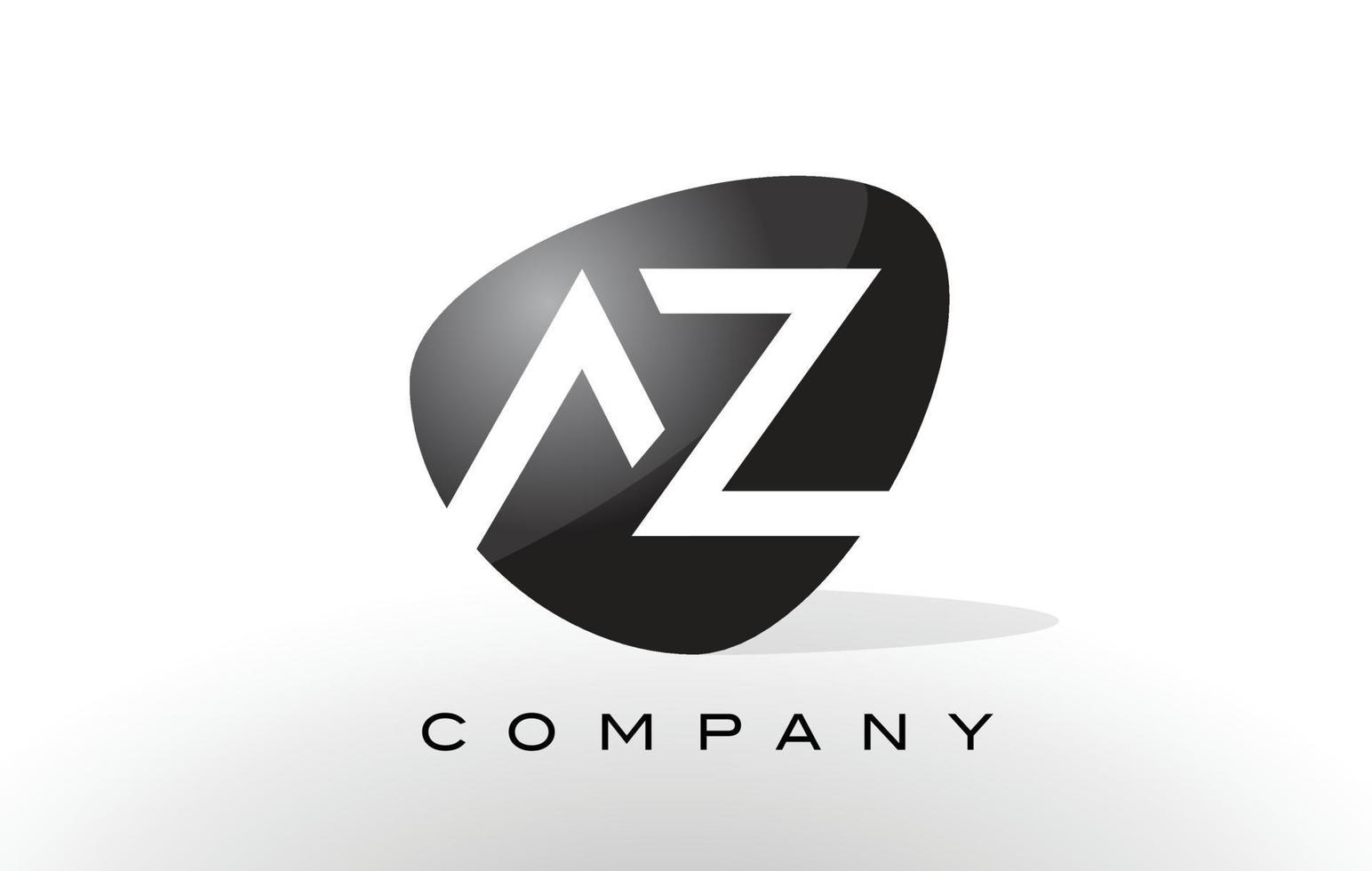 az-logo. brief ontwerp vector. vector