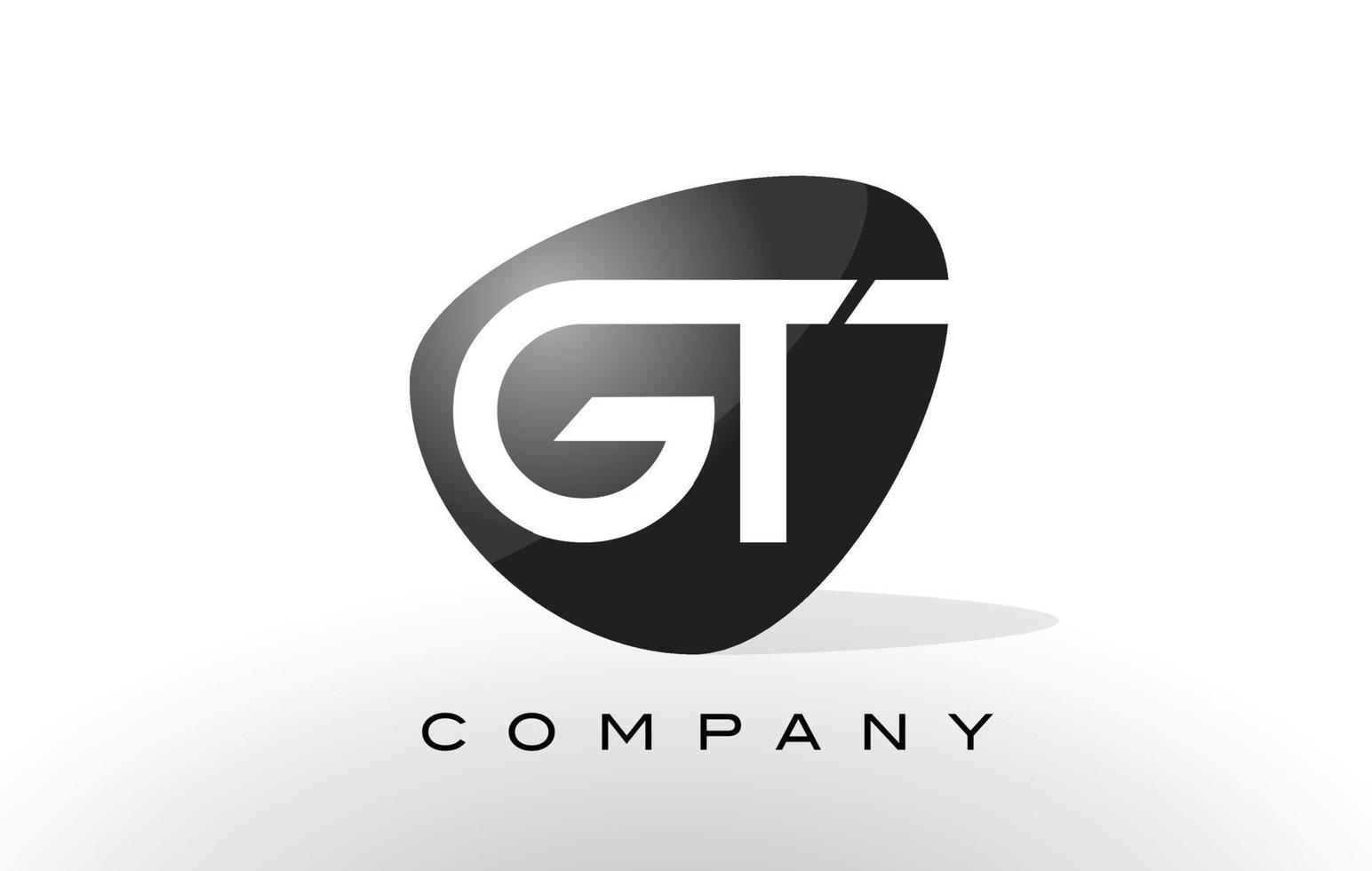 gt-logo. brief ontwerp vector. vector