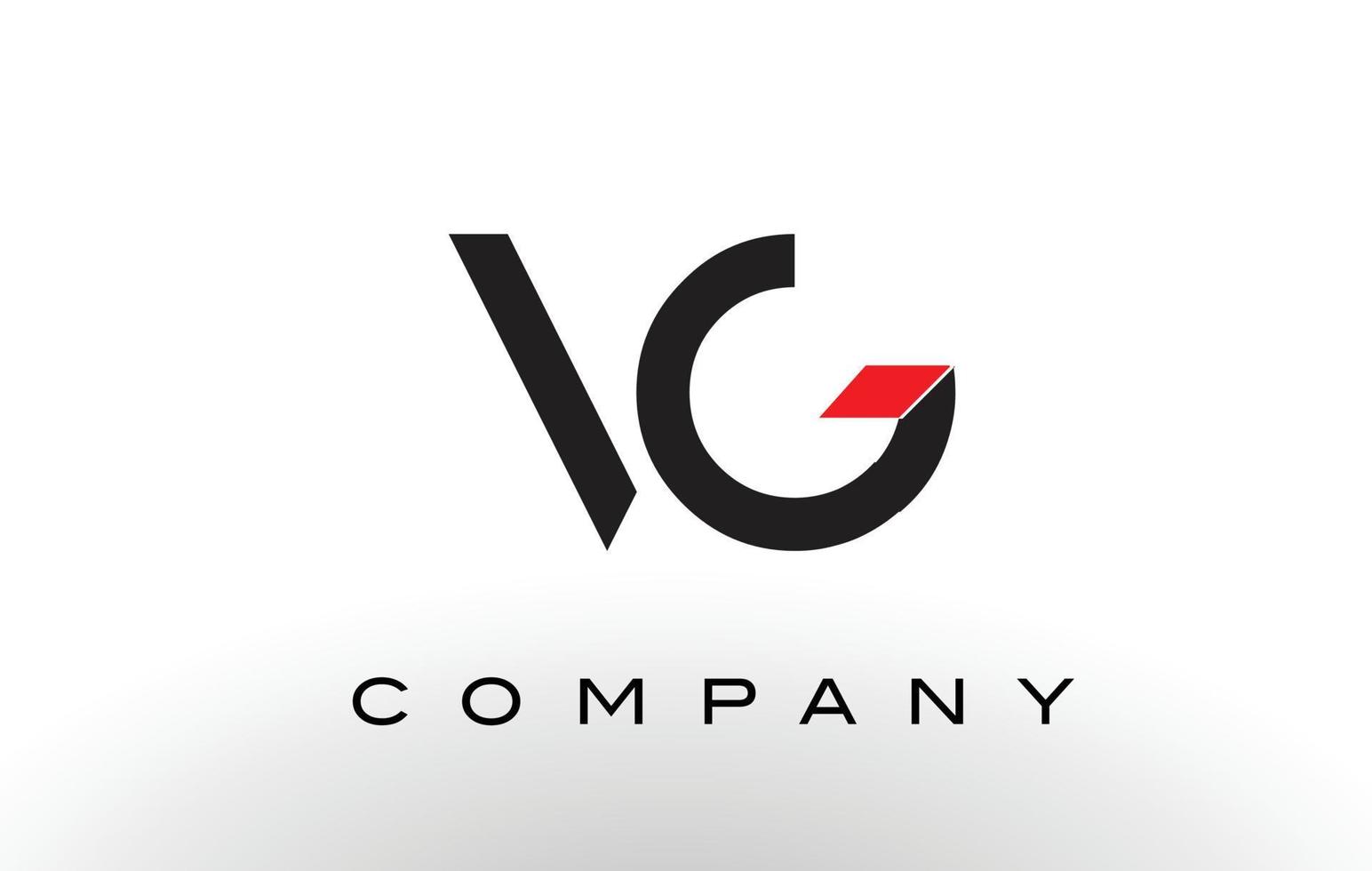 vg-logo. brief ontwerp vector. vector