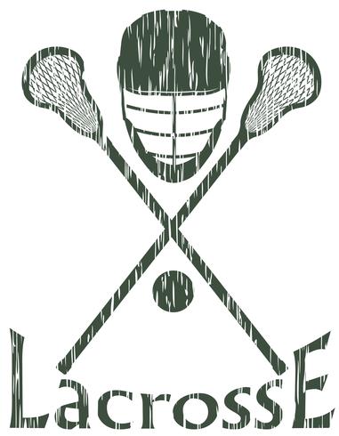 lacrosse sport concept vectorillustratie vector