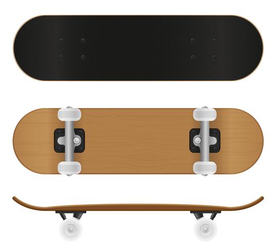 skateboard vectorillustratie vector