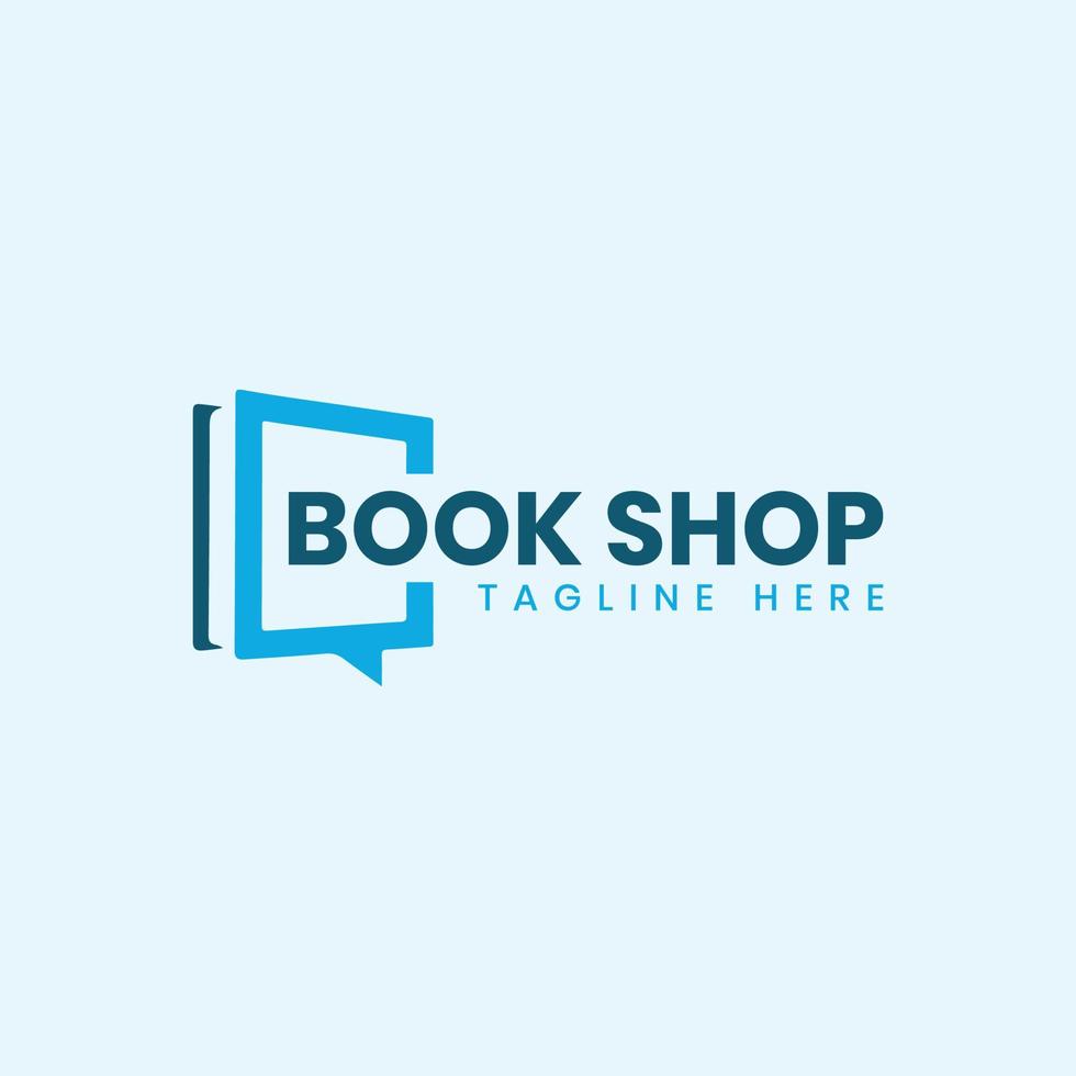 boek winkel logo concept gratis vector sjabloon
