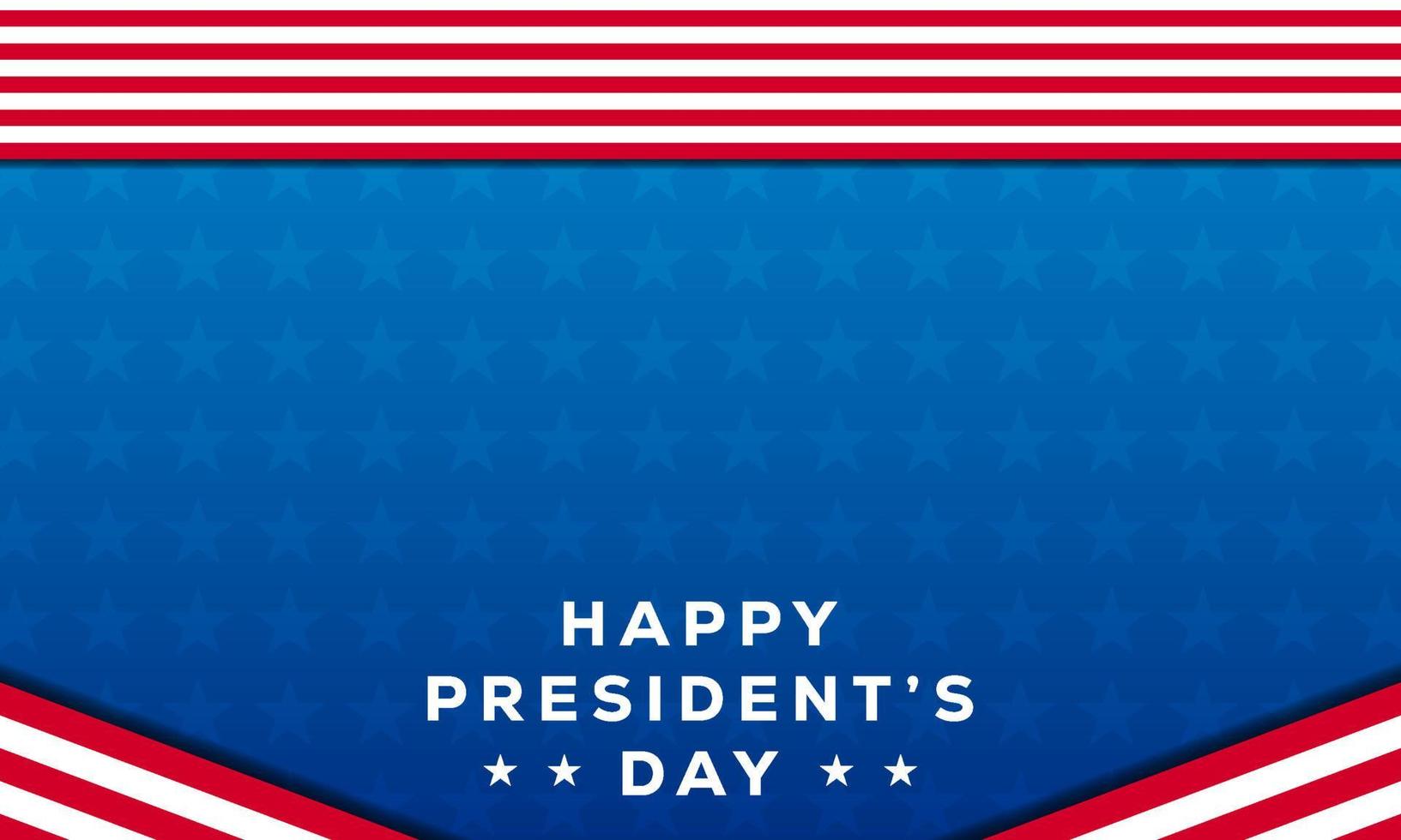 happy president day banner achtergrond met kopie ruimte. Amerikaanse presidentsdag. vector ontwerp illustratie