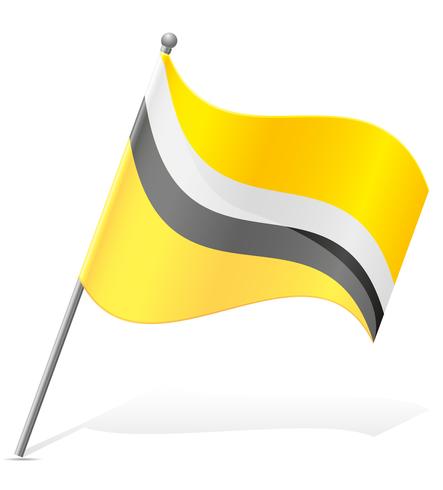 vlag van Brunei vectorillustratie vector