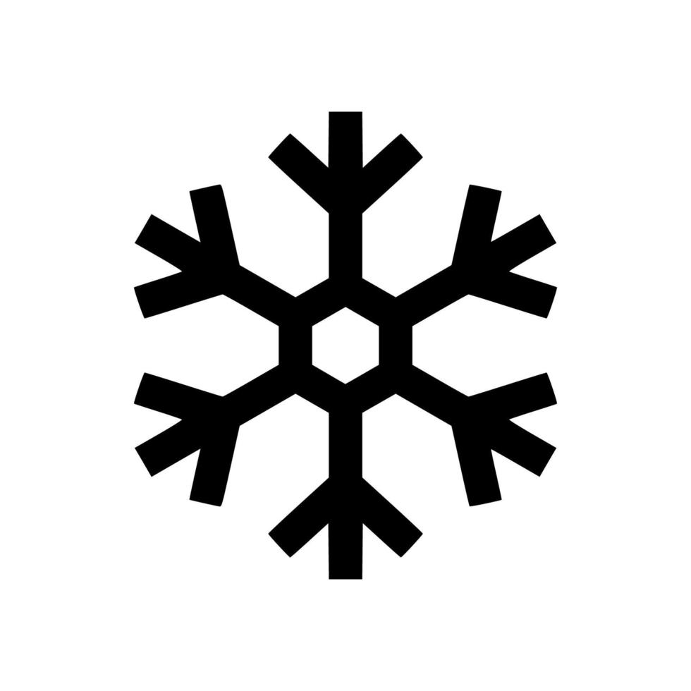 sneeuwvlok pictogram vector illustratie ontwerp