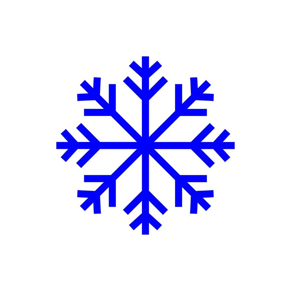 sneeuwpictogram eenvoudig ontwerp perfect voor alle projecten vector