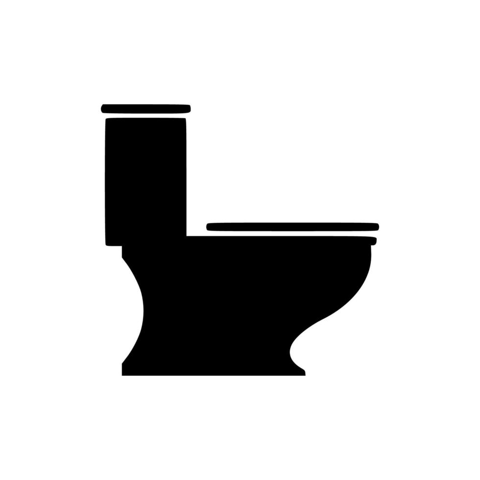 toilet vector pictogram eenvoudig ontwerp