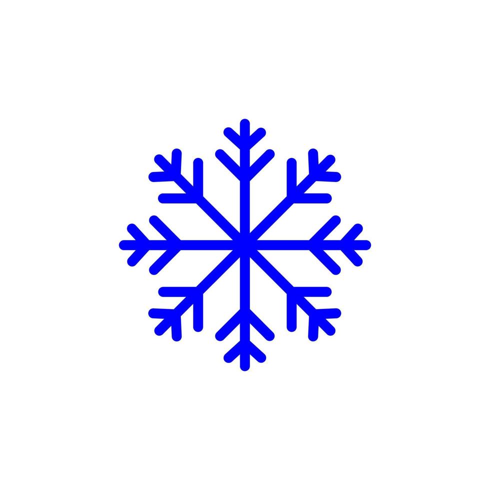 sneeuwpictogram eenvoudig ontwerp perfect voor alle projecten vector