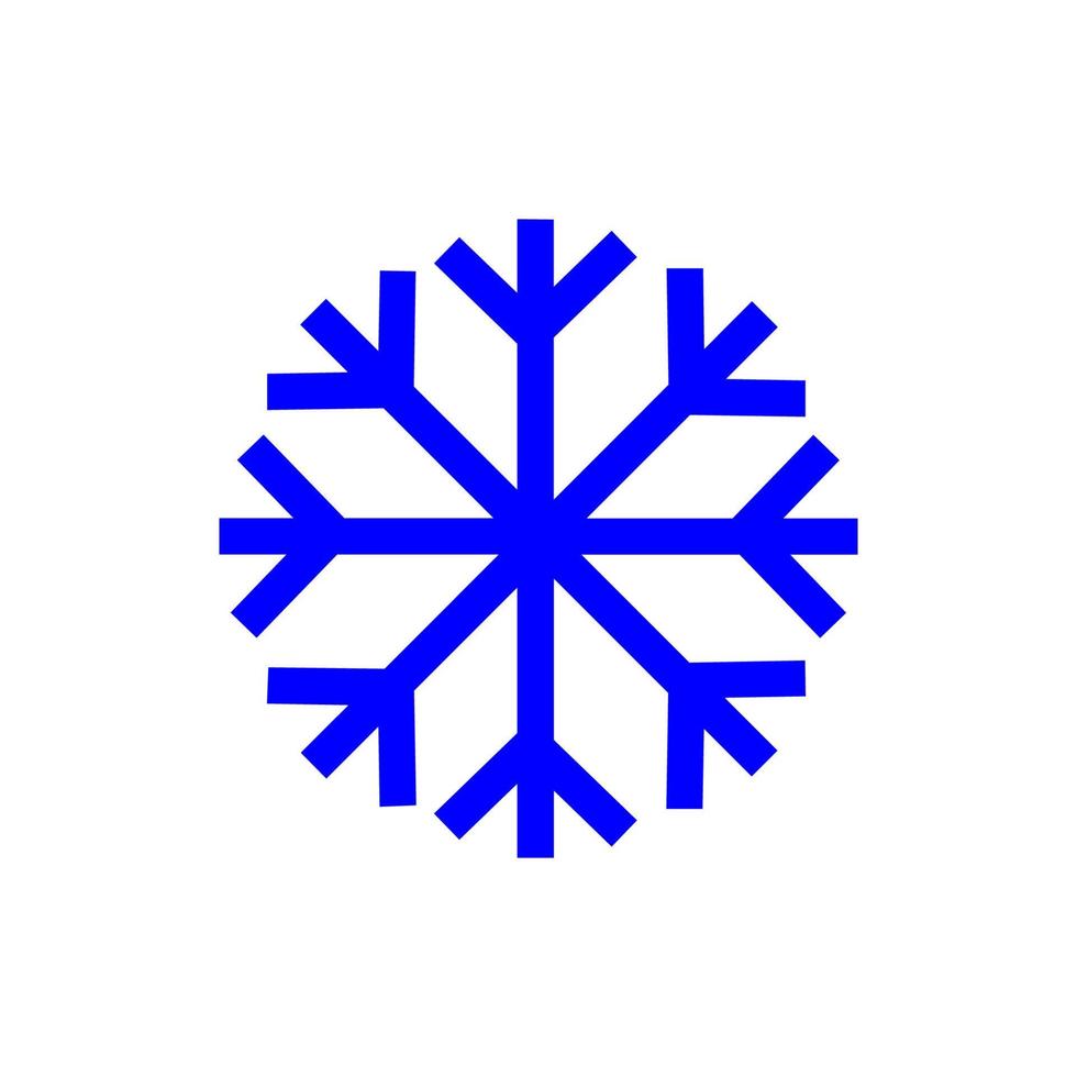 sneeuwpictogram eenvoudig ontwerp perfect voor alle projecten vector