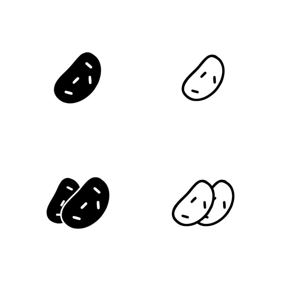 aardappelen pictogram vector