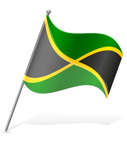 vlag van Jamaica vectorillustratie vector