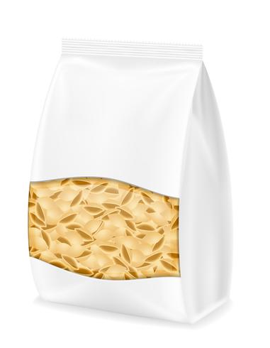 pasta in verpakking vectorillustratie vector