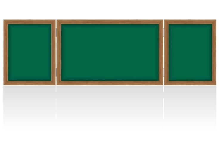 houten schoolbestuur voor het schrijven van krijt vectorillustratie vector