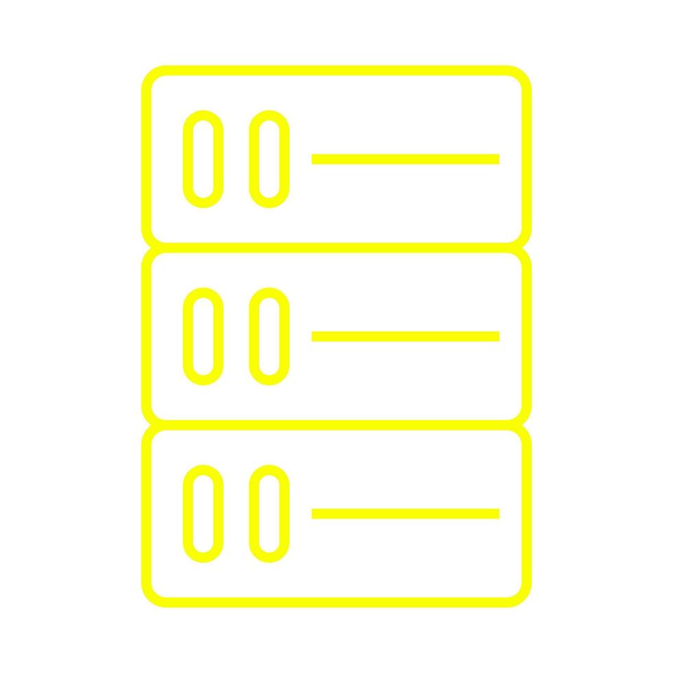 server op witte achtergrond vector