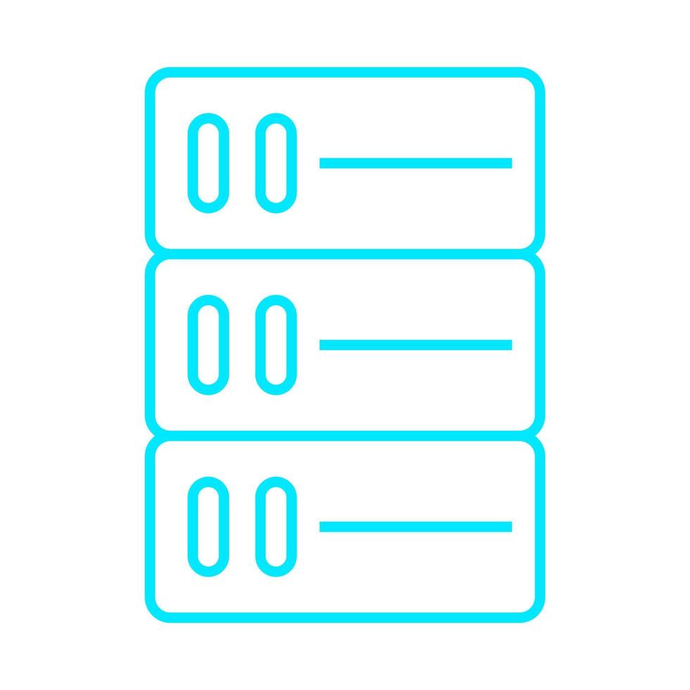 server op witte achtergrond vector