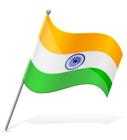 vlag van India vectorillustratie vector