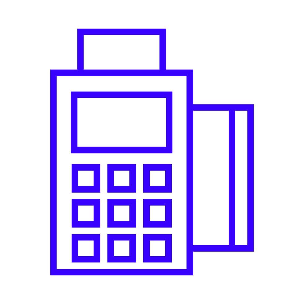 betaalautomaat op witte achtergrond vector