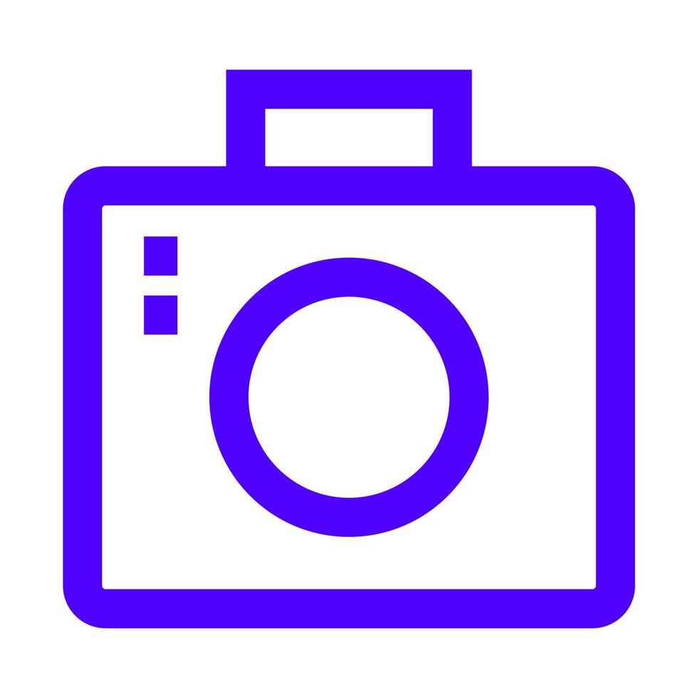 fotocamera op witte achtergrond vector