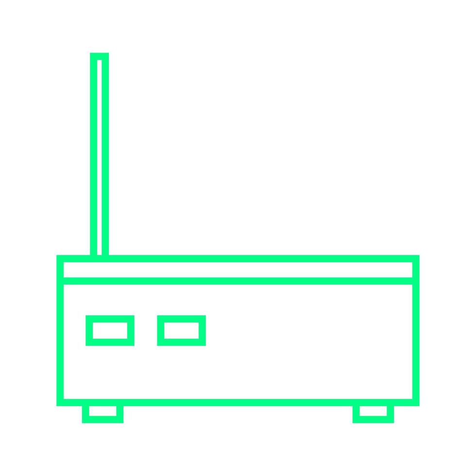 router op een witte achtergrond vector