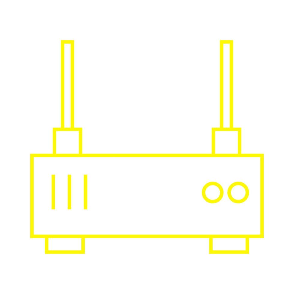 router op een witte achtergrond vector