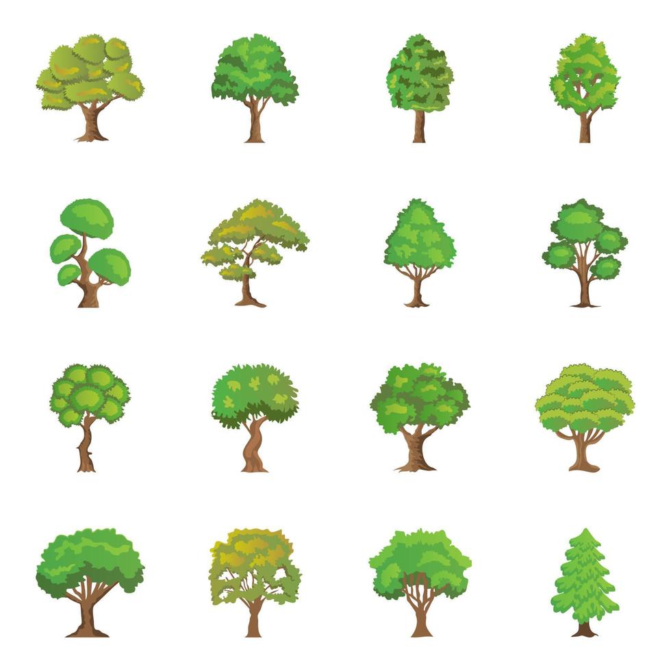 trendy bomen concepten vector
