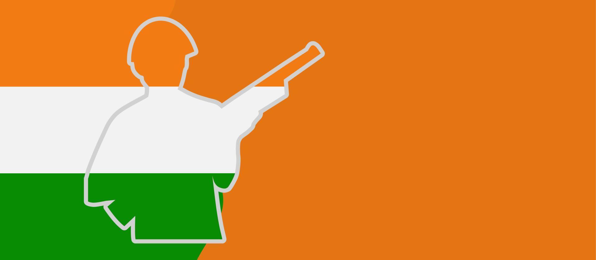 Republiek dag india achtergrond vectorillustratie, en kopieer ruimte. geschikt om op inhoud met dat thema te worden geplaatst. vector