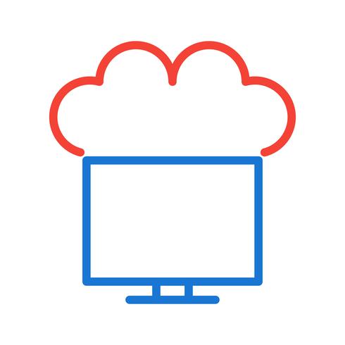 Verbonden met Cloud Icon Design vector