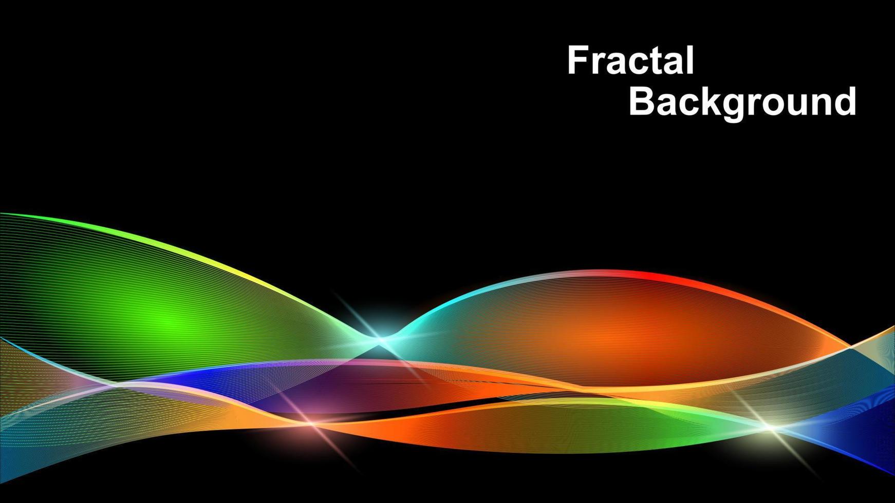 gradiënt fractal lijnen achtergrond vector