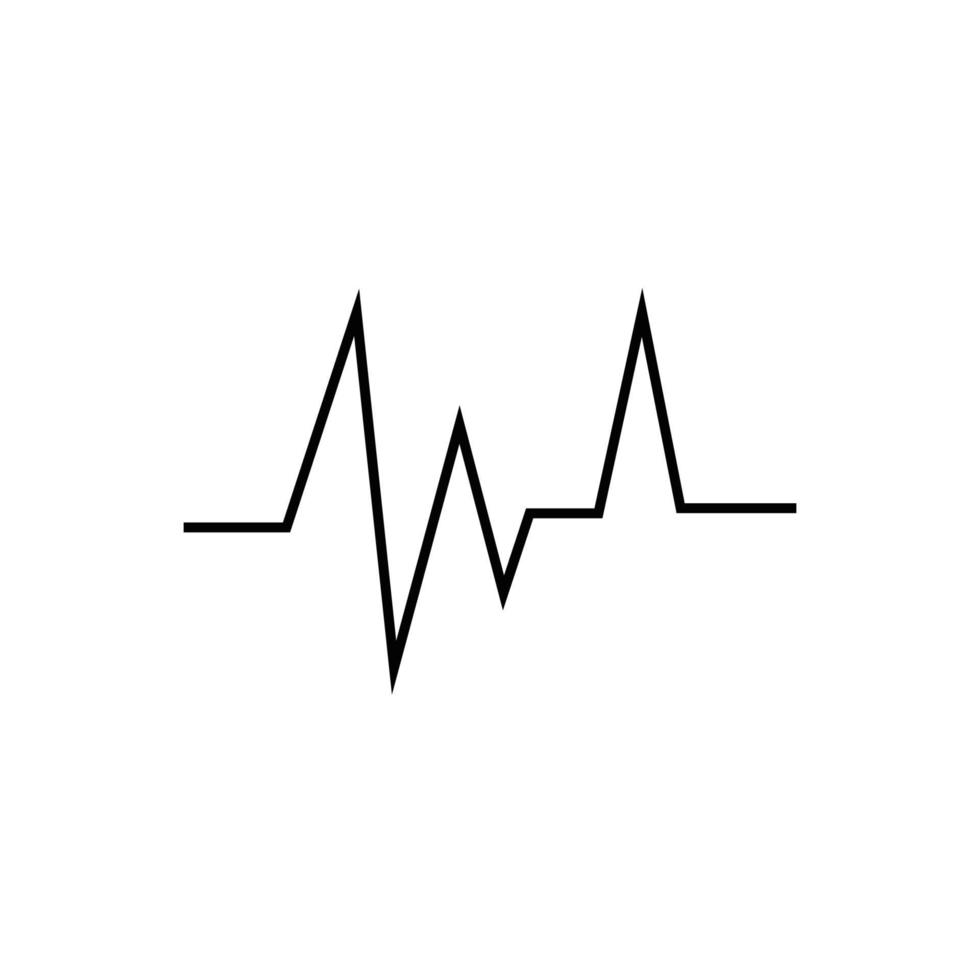 heartbeat pulse pictogram vector illustratie logo sjabloon