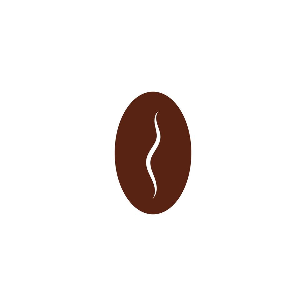 koffieboon pictogram vector illustratie sjabloon