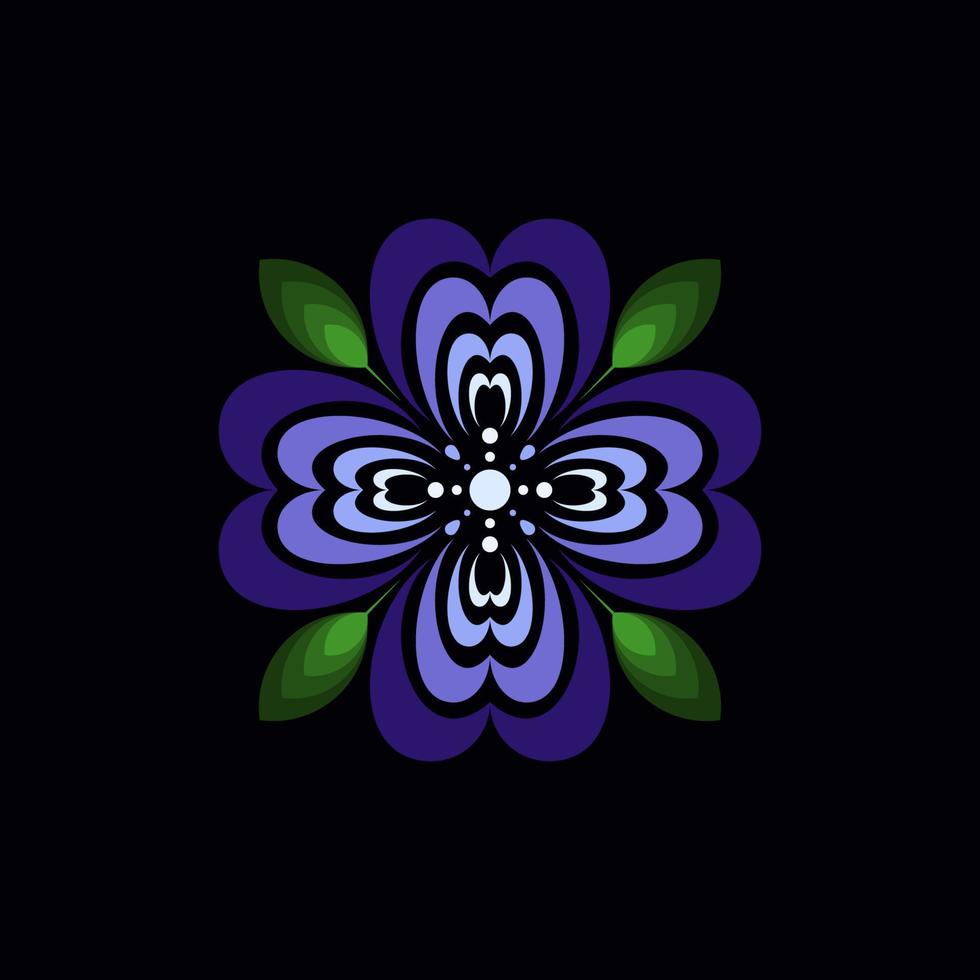 uniek bloem meditatie logo vector