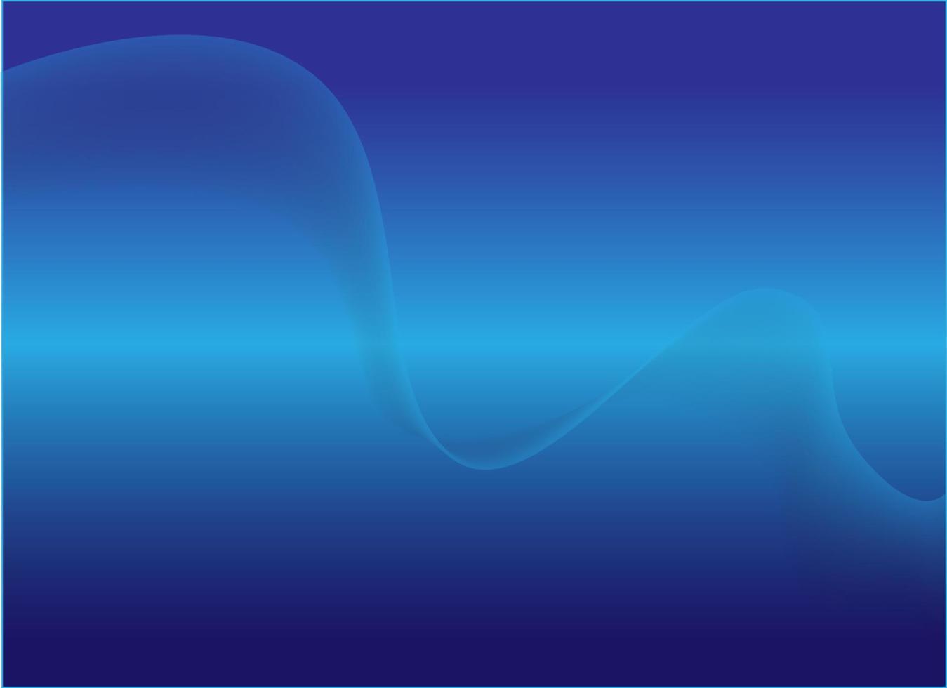 blauwe abstracte achtergrond met gradiënt lijn kunst golfeffect. futuristische graphics met geluidsgolftechnologieconcept. digitaal ontwerp met monochrome omslag. moderne sjablonen vector