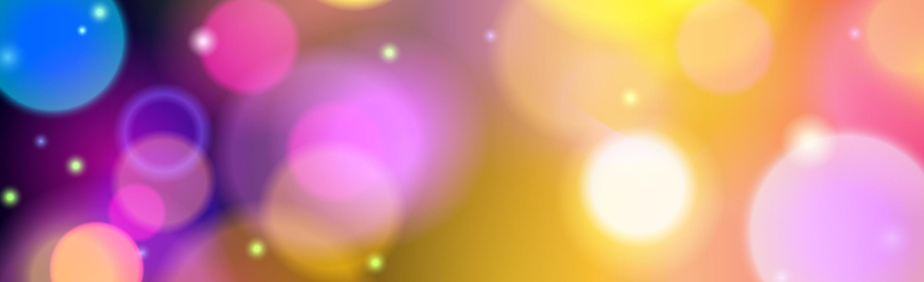 abstracte veelkleurige bokeh achtergrond met intreepupil cirkels en glitter. decoratie-element voor kerst- en nieuwjaarsvakanties, wenskaarten, webbanners, posters - vector
