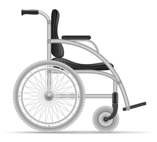 rolstoel voor gehandicapten stock vectorillustratie vector