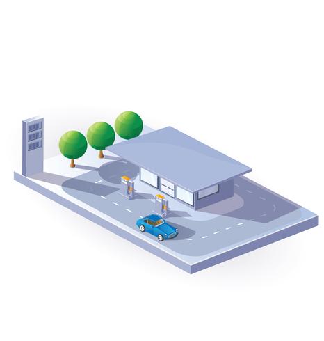 Benzinestation vector
