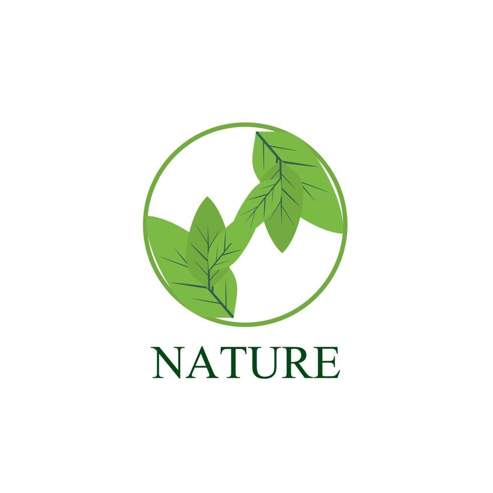 blad natuur logo en symbool voor teken milieu industrie vector