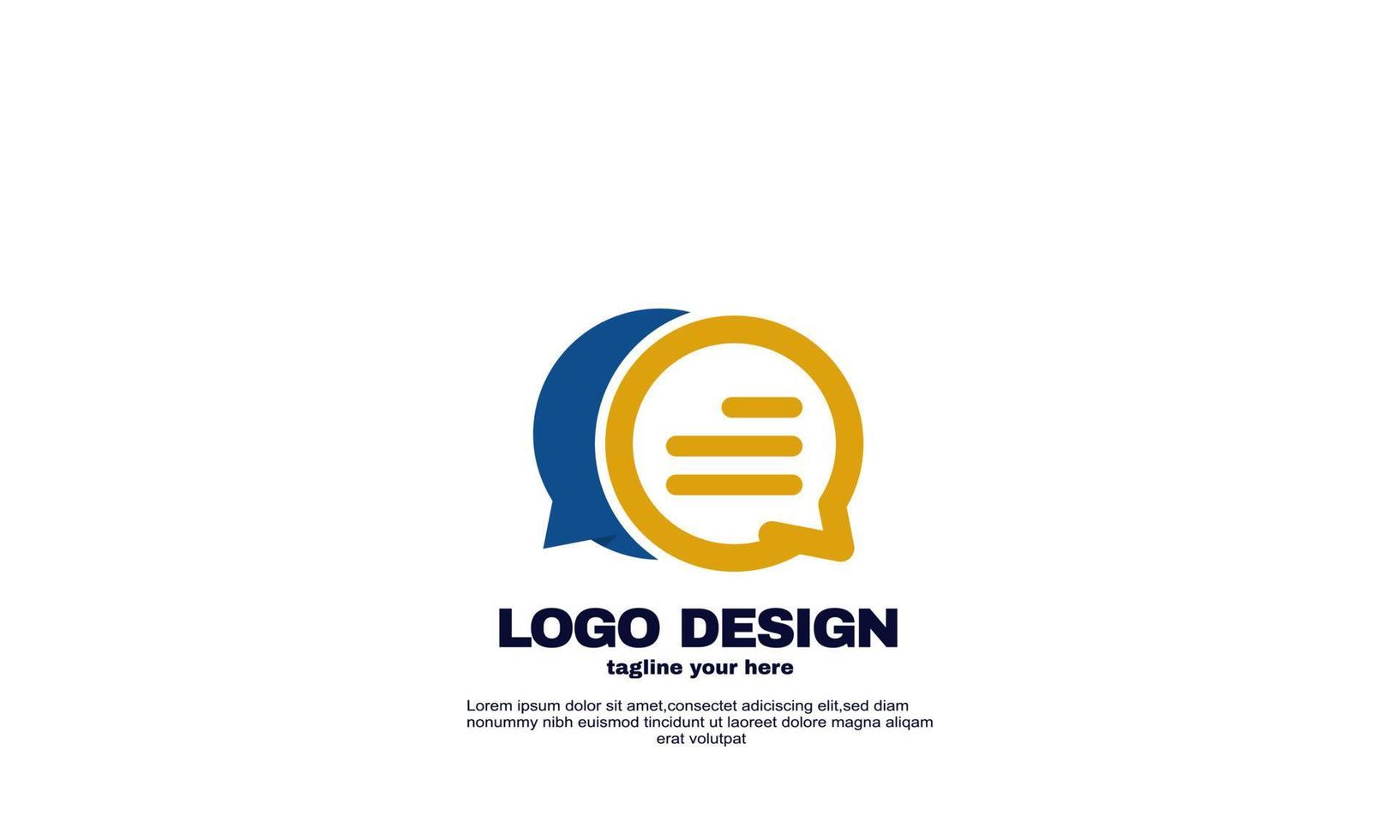 voorraad vector abstracte chat logo ontwerpen concept vector