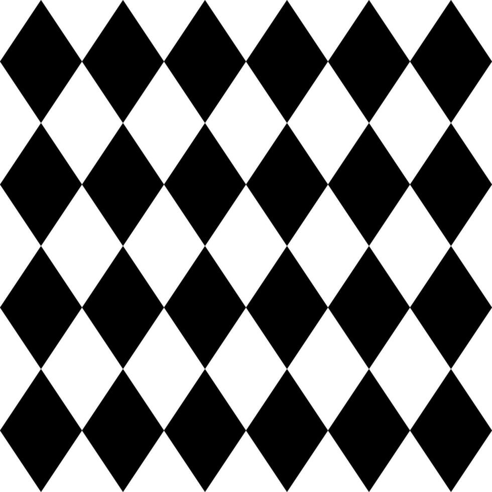 zwart en wit vierkant ruitpatroon vector