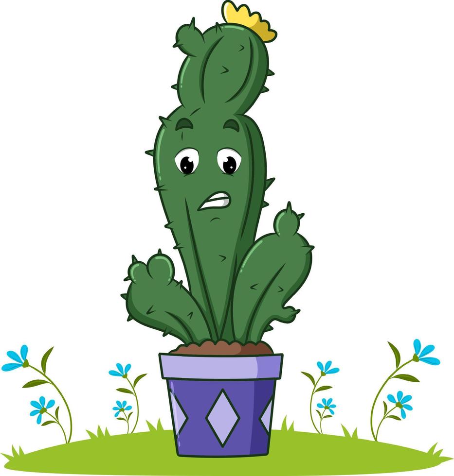 de cactus geeft de uitdrukking vector