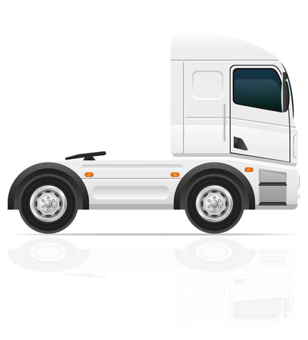 grote vrachtwagen trekker voor transport vracht vectorillustratie vector