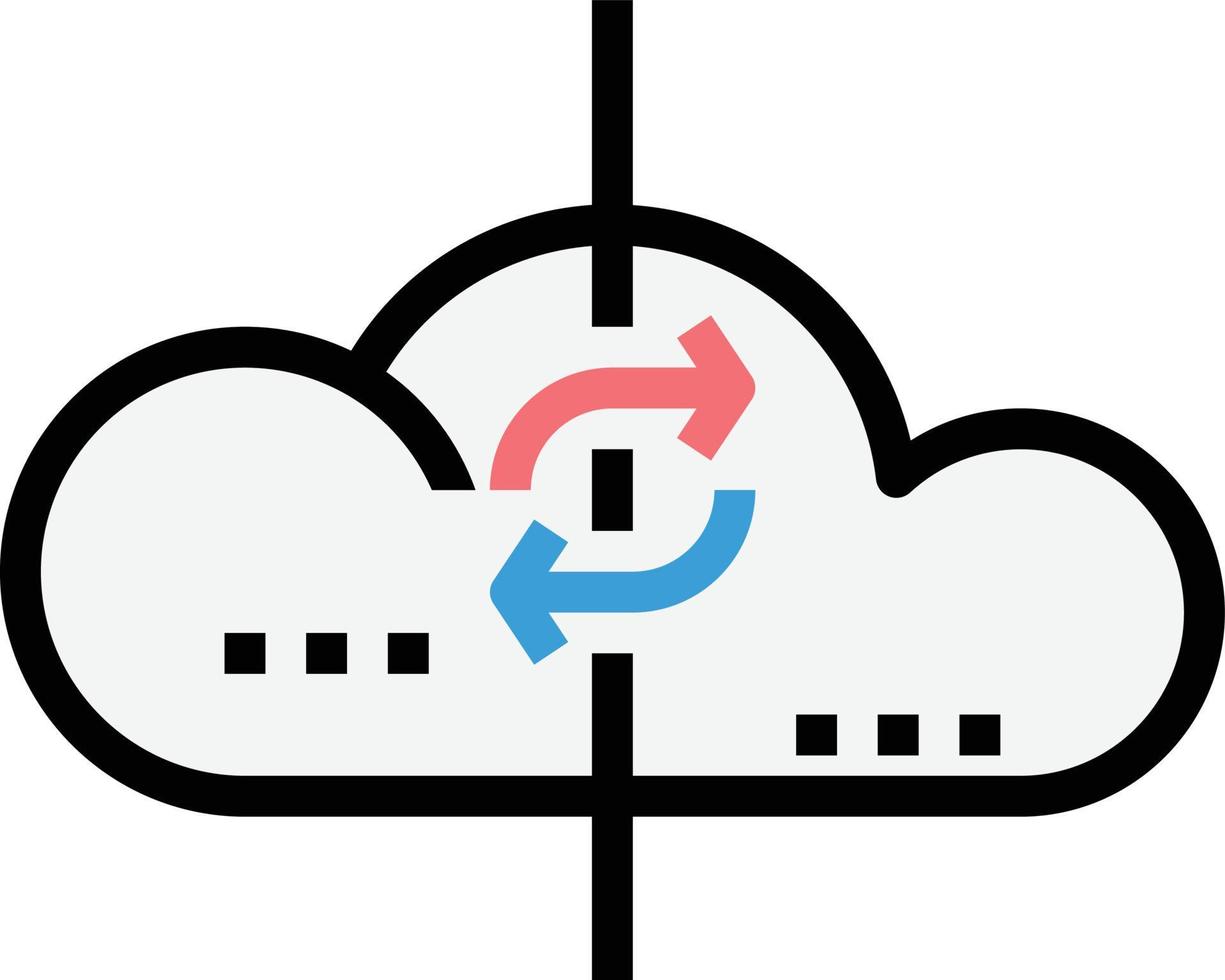 wolk sync pictogram vector. vector