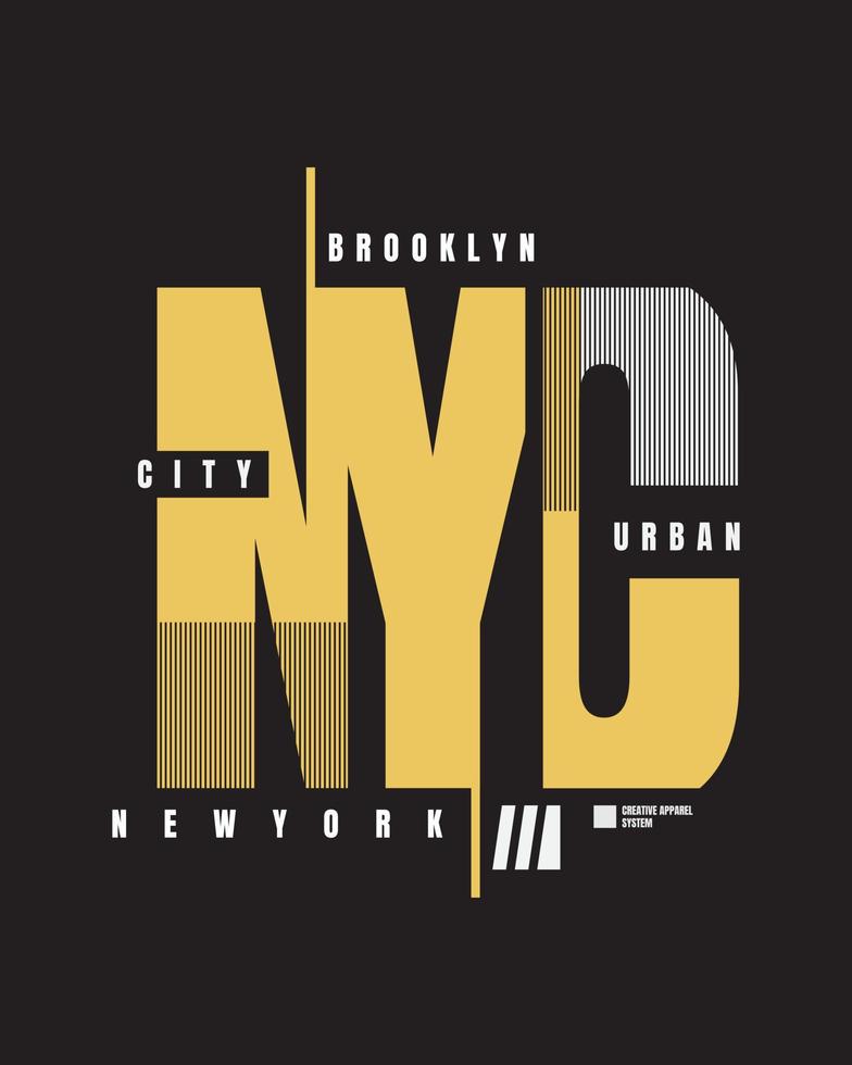 New York vectorillustratie en typografie, perfect voor t-shirts, hoodies, prints enz. vector