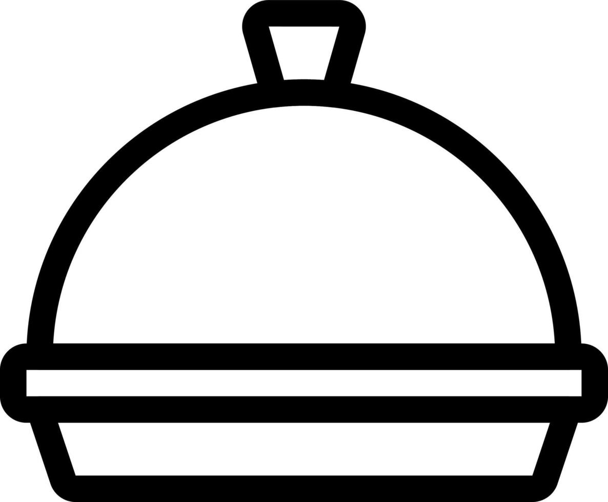 cloche lijn pictogram illustratie vector