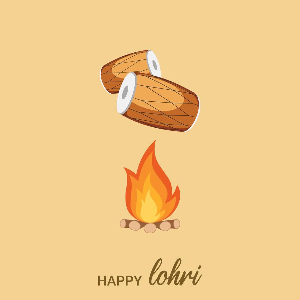 vector gelukkig lohri