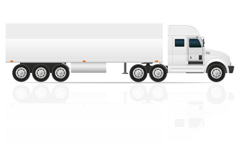 grote vrachtwagen trekker voor transport vracht vectorillustratie vector