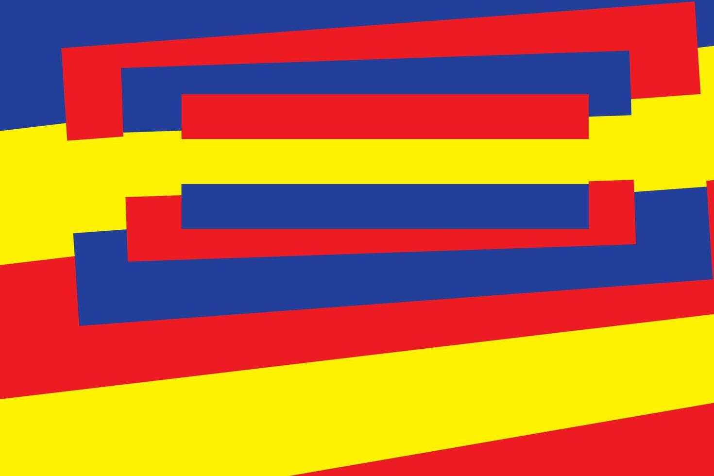 primaire kleuren achtergrond, blauw, rood en geel met geometrische vorm. vectorillustratie. vector