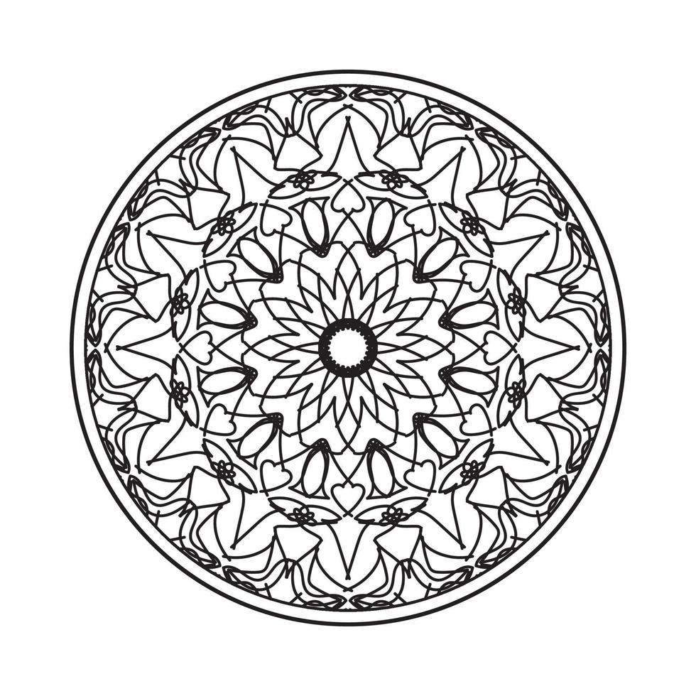 circulaire patroon mandala kunst decoratie-elementen vector